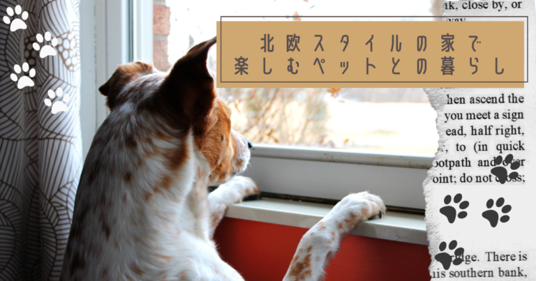 北欧スタイルの家で楽しむペットとの暮らし