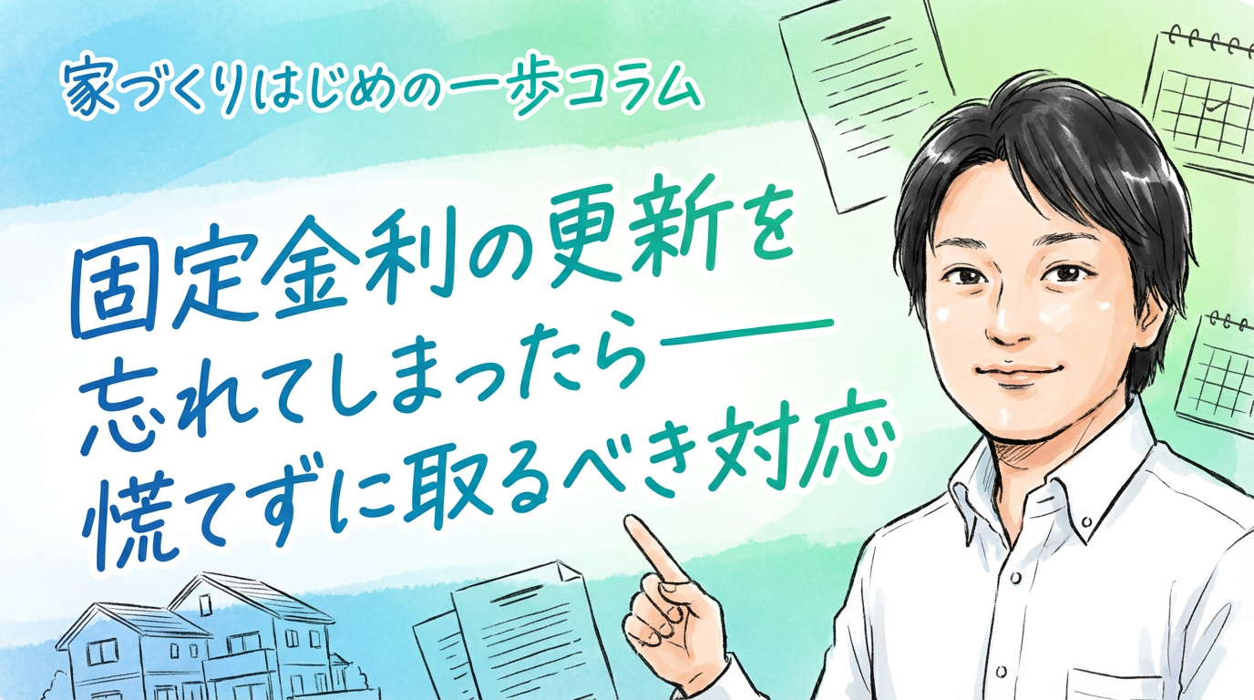 固定金利の更新を忘れてしまったら――慌てずに取るべき対応