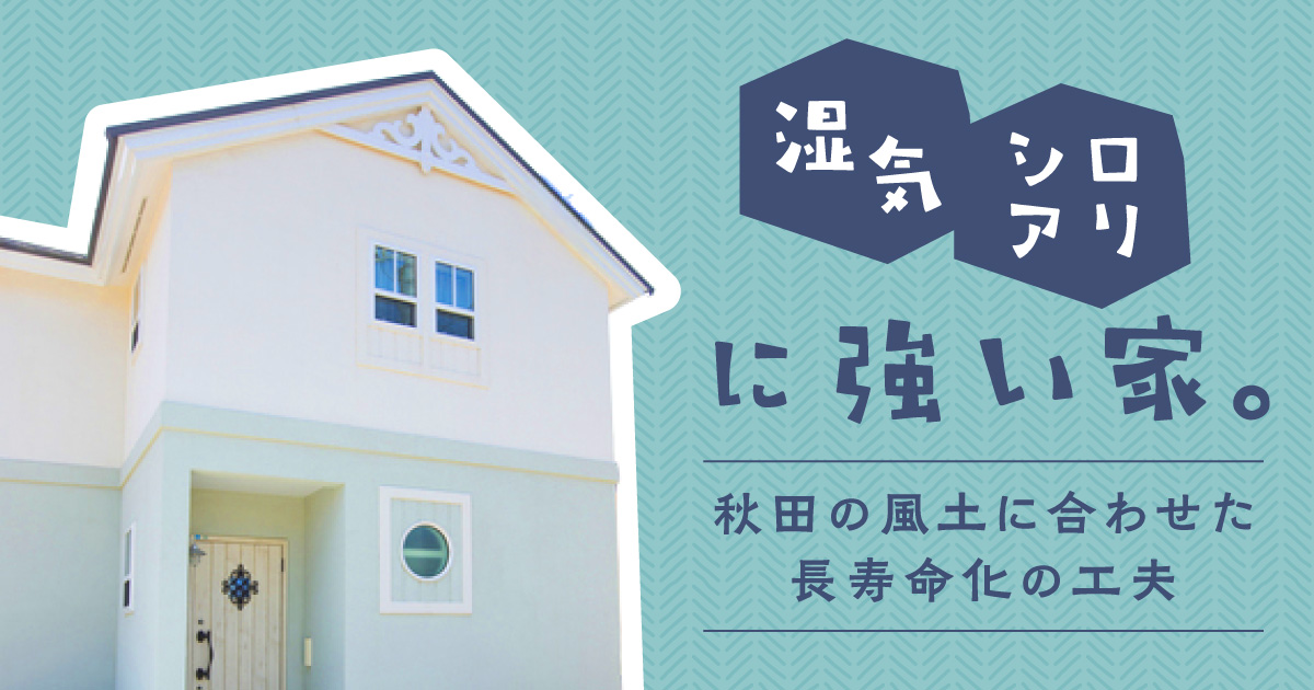 湿気・シロアリに強い家　秋田の風土に合わせた長寿命化の工夫
