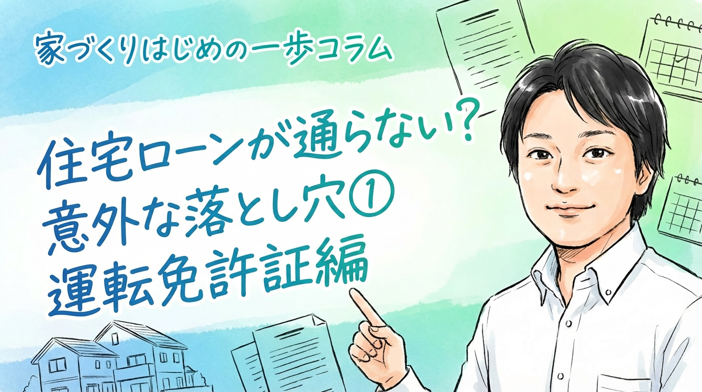 住宅ローンが通らない？意外な落とし穴①運転免許証編