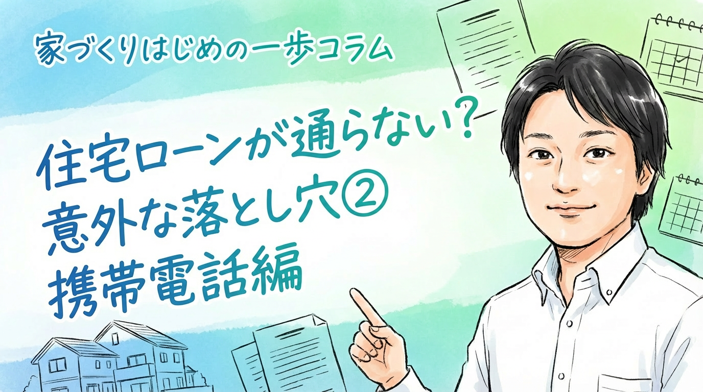 住宅ローンが通らない？意外な落とし穴②携帯電話編