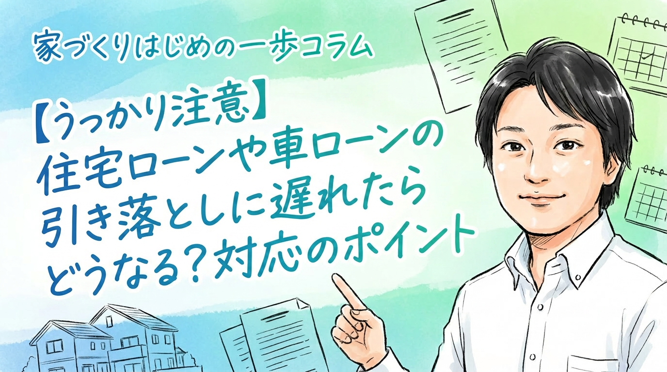 【うっかり注意】住宅ローンや車ローンの引き落としに遅れたらどうなる?対応のポイント