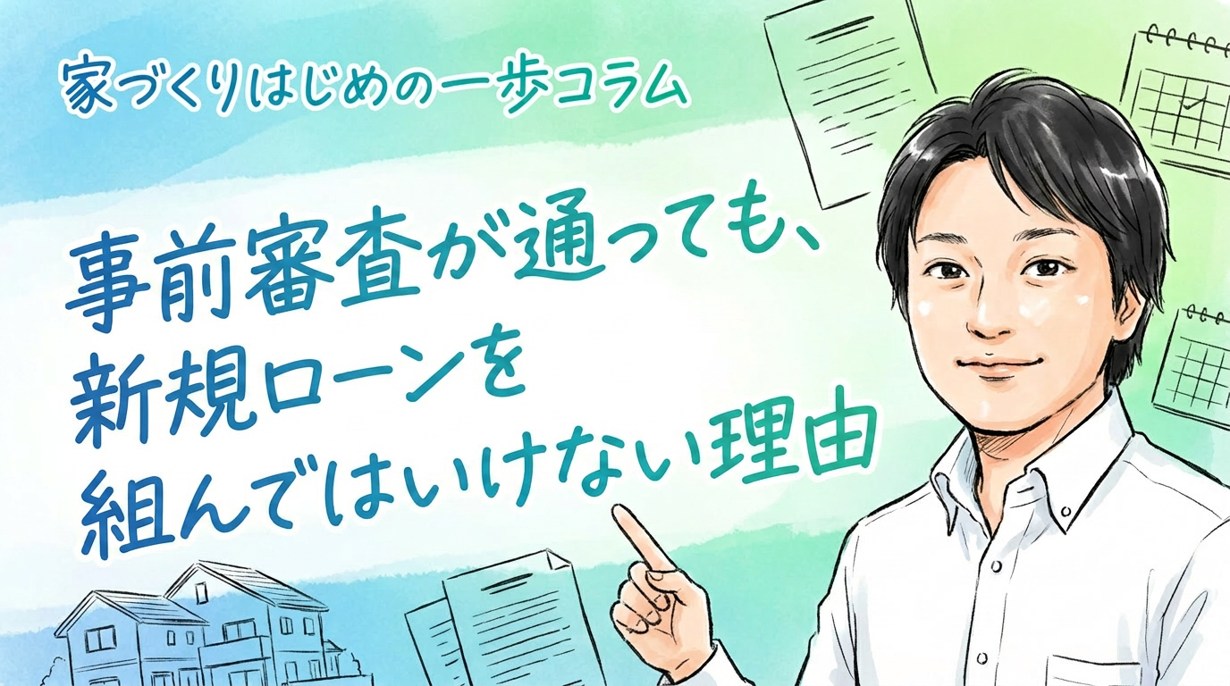 事前審査が通っても、新規ローンを組んではいけない理由
