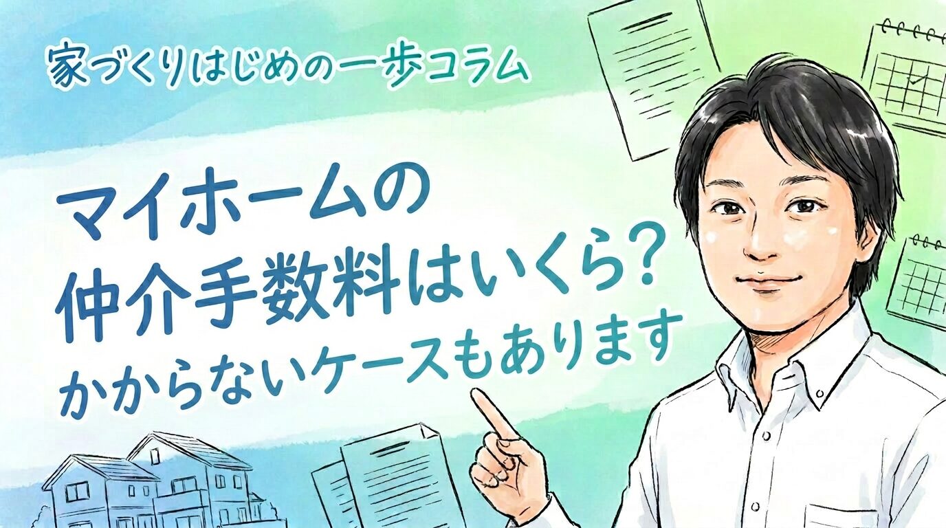 マイホームの仲介手数料はいくら？かからないケースもあります