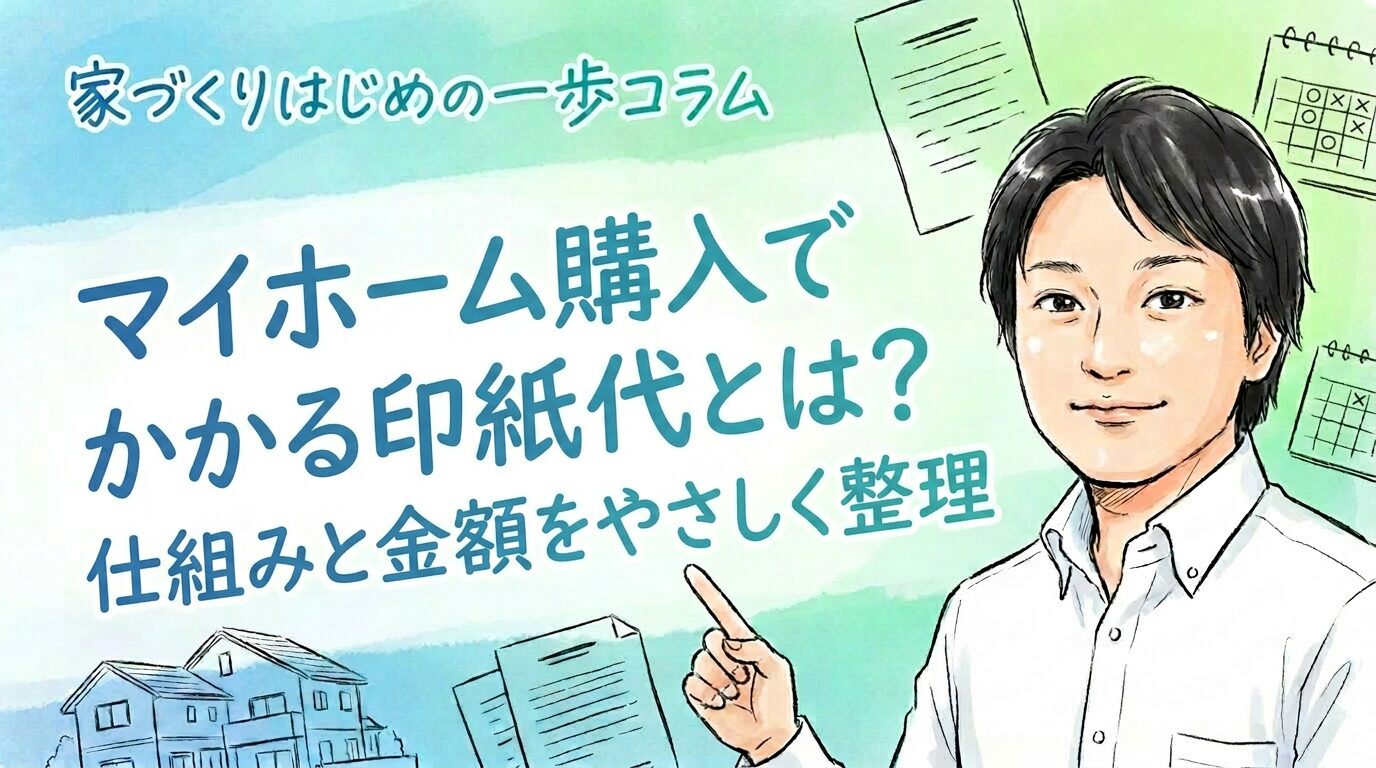 マイホーム購入でかかる印紙代とは?仕組みと金額をやさしく整理