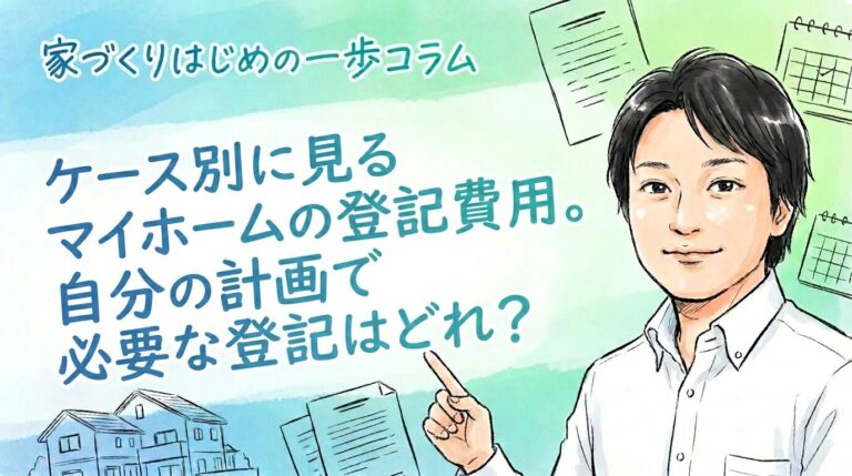 ケース別に見るマイホームの登記費用。自分の計画で必要な登記はどれ？