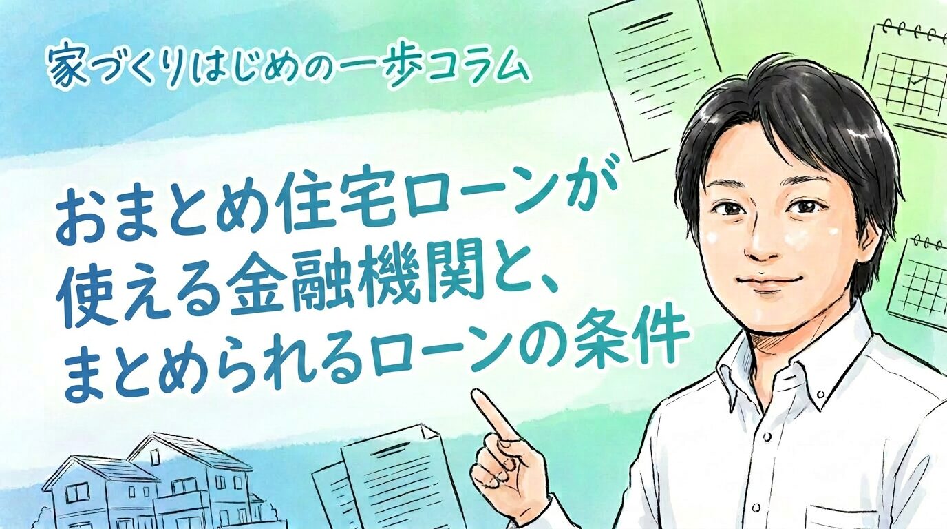 おまとめ住宅ローンが使える金融機関と、まとめられるローンの条件