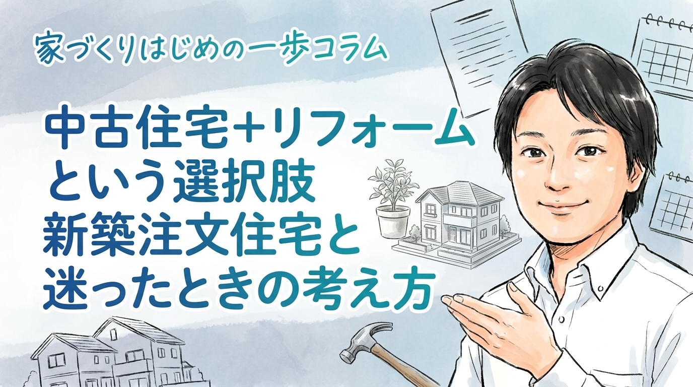 中古住宅+リフォームという選択肢|新築注文住宅と迷ったときの考え方